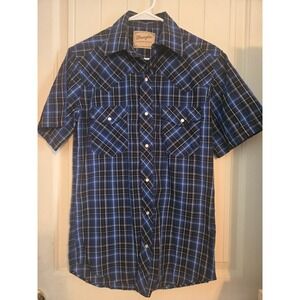 Wrangler Men's Short Sleeve Western Snap Shirt